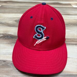 Spokane Indians Hat Cap New Era Size 7 3/8 Fitted 59Fifty MiLB 100% Wool USA